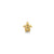 Gold & Diamond Turtle Stud
