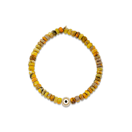 Gold & Diamond Eye on Bumble Bee Jasper