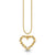 Gold & Diamond Rope Heart Charm