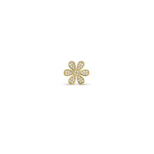 Gold & Diamond Daisy Stud