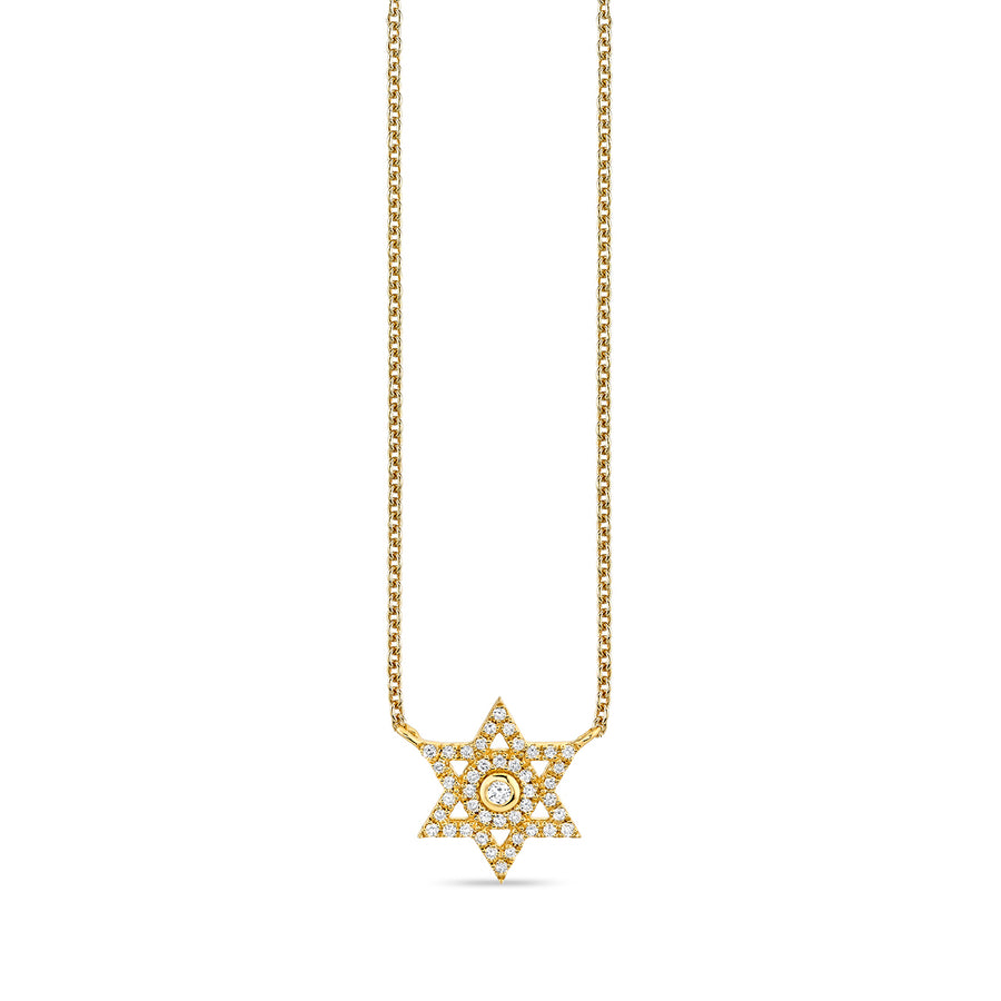 Gold & Diamond Star of David Necklace - Sydney Evan Fine Jewelry