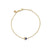 Gold & Diamond Baby Heart Stone Inlay Bracelet