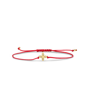 Gold & Diamond Small Marquise Eye Cord Bracelet - Sydney Evan Fine Jewelry