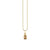 Gold & Diamond Marquise Eye Emerald Cut Quartz Charm