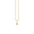 Gold & Diamond Tiny Fluted Charm