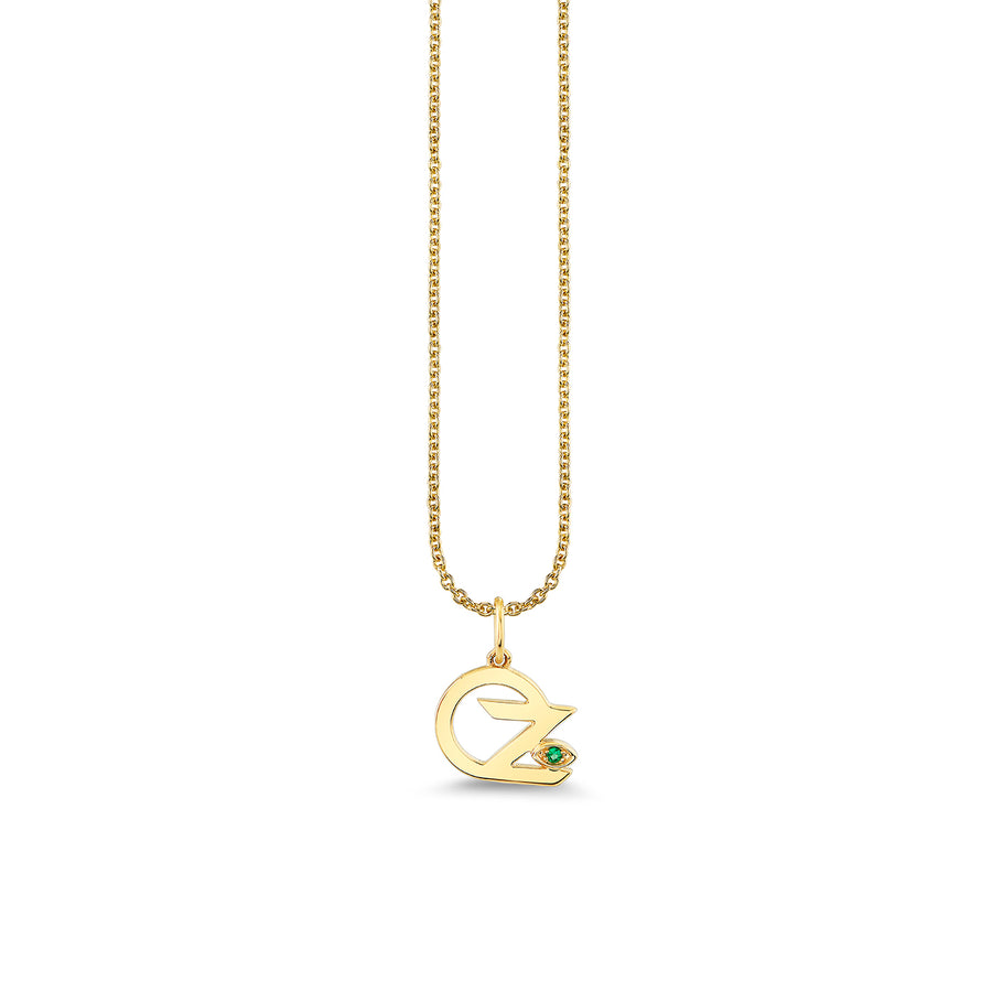 Gold & Emerald Wicked Pure Oz Charm - Sydney Evan Fine Jewelry