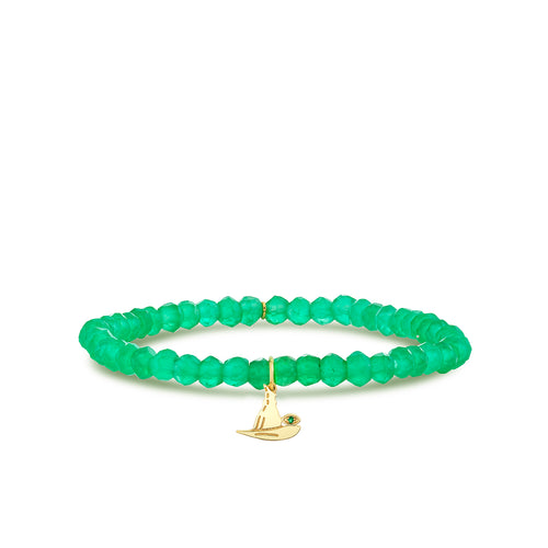Gold & Emerald Wicked Elphaba Pure Hat on Green Onyx