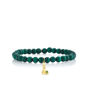 Gold & Emerald Wicked Elphaba Pure Boot on Malachite - Sydney Evan Fine Jewelry