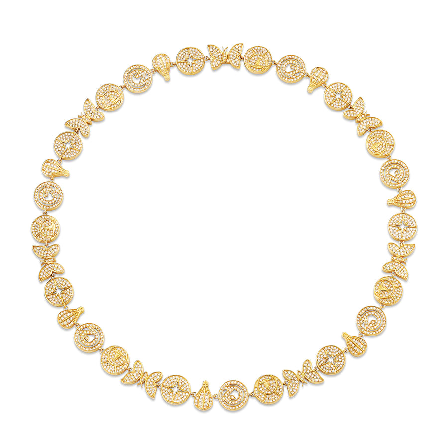 Gold & Diamond Wicked Pave Eternity Necklace - Sydney Evan Fine Jewelry