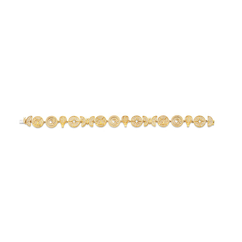 Gold & Diamond Wicked Pave Eternity Bracelet