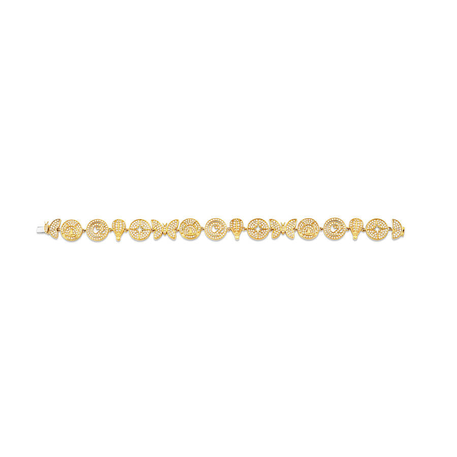 Gold & Diamond Wicked Pave Eternity Bracelet - Sydney Evan Fine Jewelry