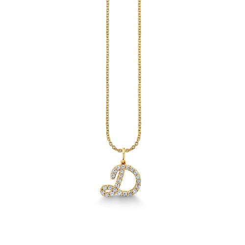 Gold & Diamond Medium Initial Charm