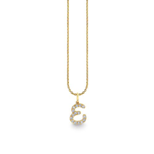 Gold & Diamond Medium Initial Charm