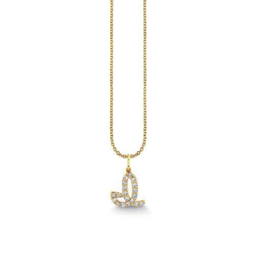 Gold & Diamond Medium Initial Charm