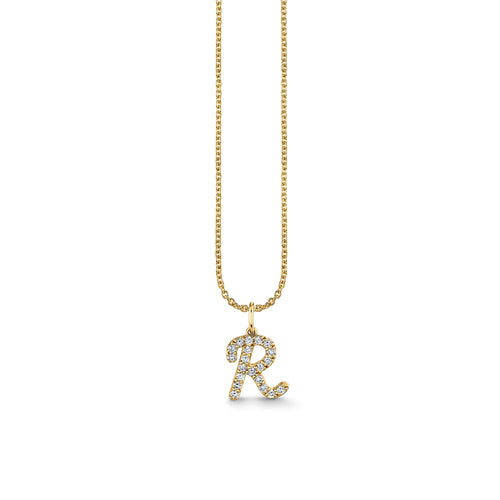 Gold & Diamond Medium Initial Charm