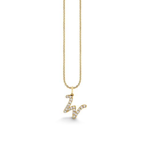 Gold & Diamond Medium Initial Charm