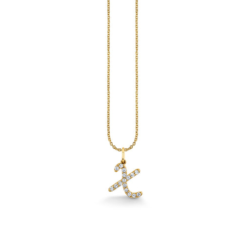 Gold & Diamond Medium Initial Charm