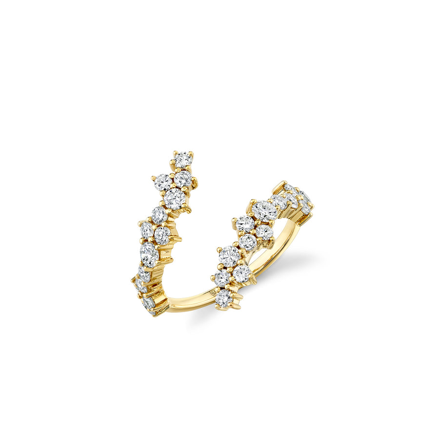 Gold & Diamond Cocktail Wrap Ring - Sydney Evan Fine Jewelry