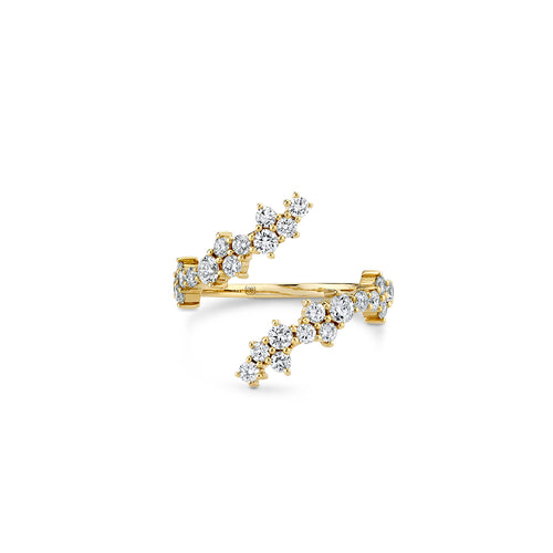 Gold & Diamond Cocktail Wrap Ring