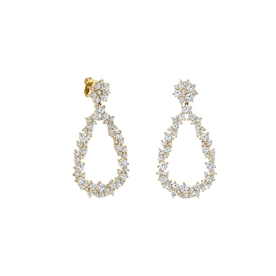Gold & Diamond Teardrop Cocktail Earrings - Sydney Evan Fine Jewelry