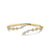 Gold & Diamond Cocktail Wrap Hinge Bangle