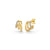 Gold & Diamond Tri Hoop Earrings