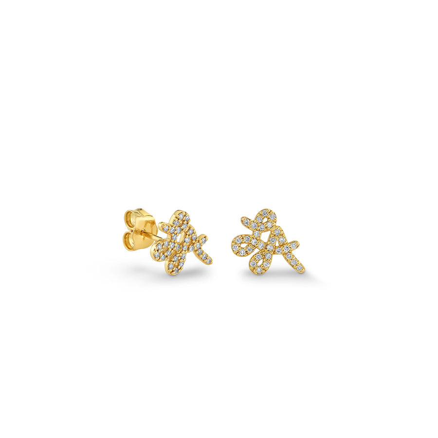Gold & Diamond LA Stud