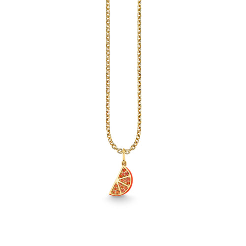 Gold & Orange Sapphire Orange Charm