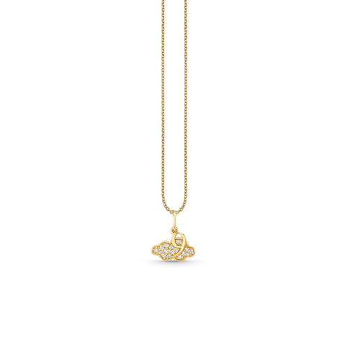 Gold & Diamond Cloud 9 Charm