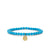 Gold & Diamond Small Marquise Eye Coin on Turquoise