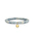 Gold & Diamond Small Happy Face Sun on Opal