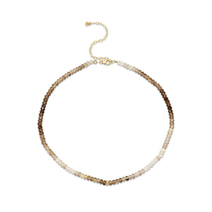 Gold & Diamond Tiny Daisy Rondelle Quartz Choker - Sydney Evan Fine Jewelry