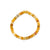 Gold & Diamond Tiny Daisy Rondelle on Honey Jade