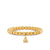 Gold & Diamond Sailboat on Gold Beads