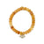 Gold & Diamond Bezel Eye on Orange Quartz