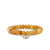Gold & Diamond Bezel Eye on Orange Quartz