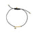 Gold & Enamel Tiny Groovy Eye Cord Bracelet