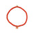 Gold & Enamel Mini Butterfly on Red Bamboo Coral