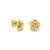 Gold & Diamond Begonia Stud