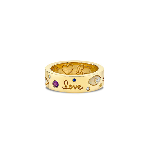 Gold & Diamond Iconography Ring