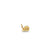 Gold & Diamond Snail Stud
