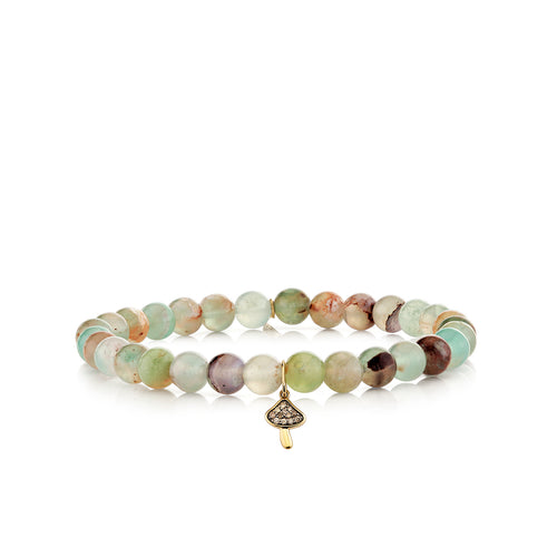 Gold & Brown Diamond Mushroom on Aquaprase