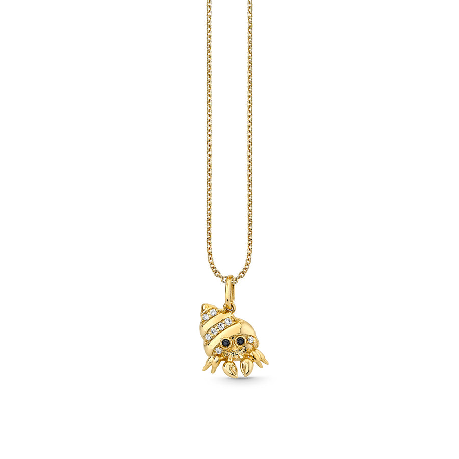 Gold & Diamond Hermit Crab Charm - Sydney Evan Fine Jewelry