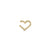 Gold & Diamond Heart Wrap Hoop