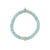 Gold & Diamond 8mm Sea Urchin Rondelle on Aquamarine