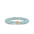 Gold & Diamond 8mm Sea Urchin Rondelle on Aquamarine