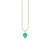 Gold & Diamond Small Carved Stone Heart Charm