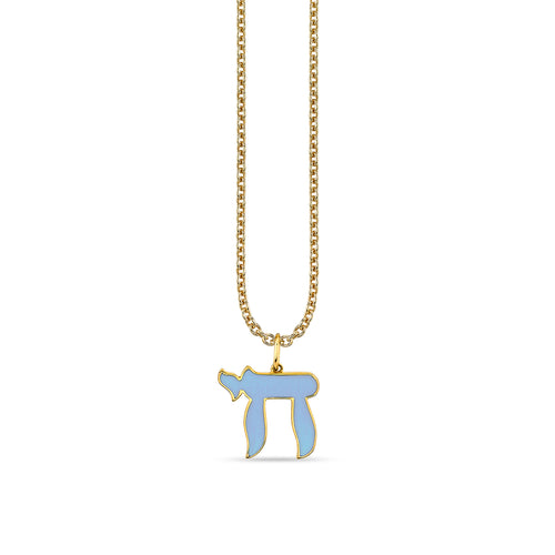Gold & Enamel Small Chai Charm