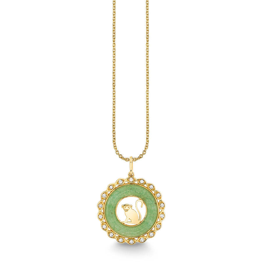 Gold, Diamond & Nephrite Jade Chinese Zodiac Charm - Sydney Evan Fine Jewelry
