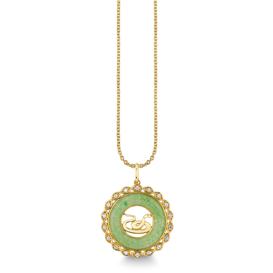 Gold, Diamond & Nephrite Jade Chinese Zodiac Charm - Sydney Evan Fine Jewelry